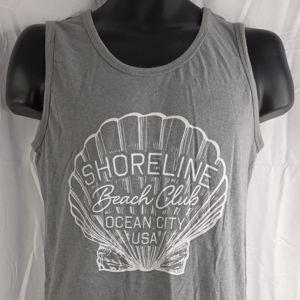 Goodfellow & Co Gray Beach Club Ocean City Graphic Tee Size Small NWOT B-0896